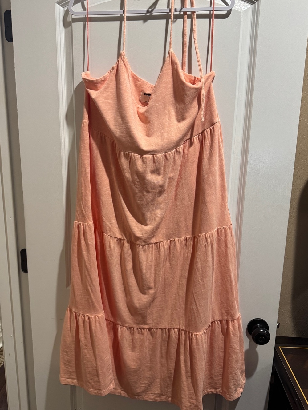 Old Navy Peach Tiered Spaghetti Strap Sundress